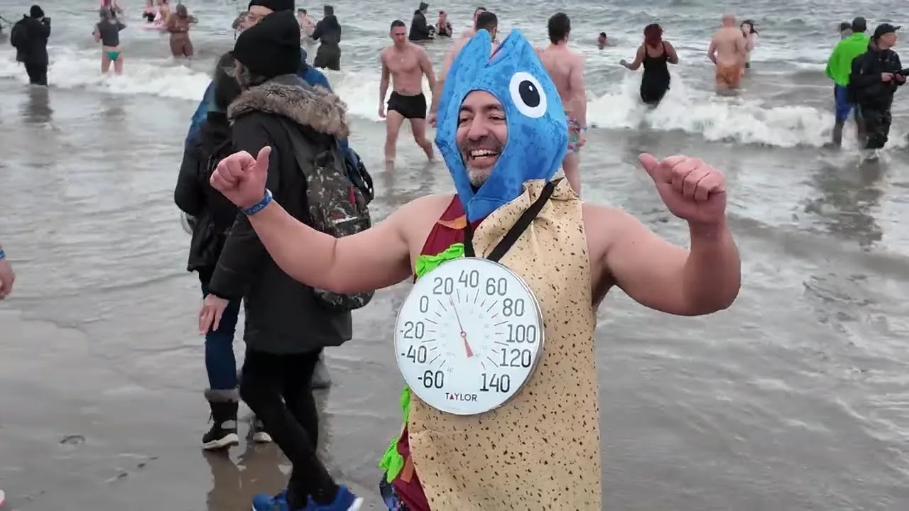 Polar Bear Plunge Coney Island Brooklyn New York City thumbnail