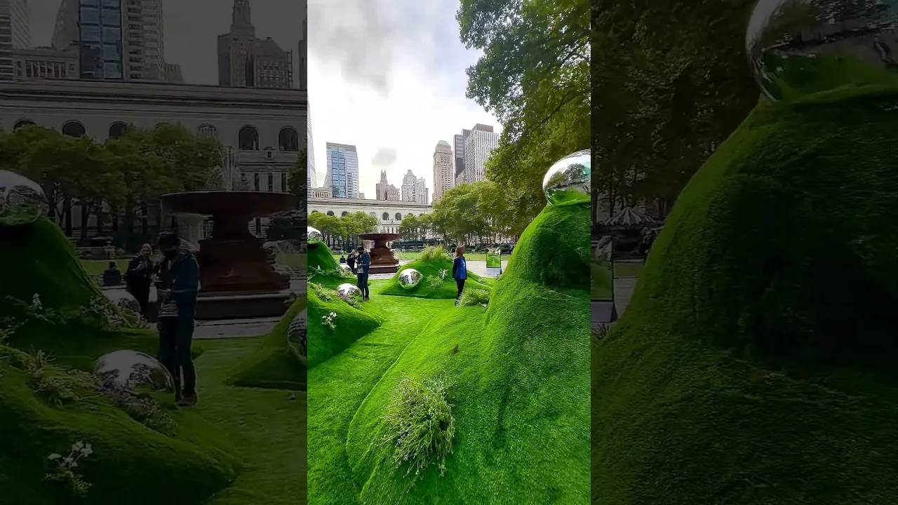 💦 The Bryant Park “Ecolab Every Drop Counts” exhibit Manhattan New York City thumbnail