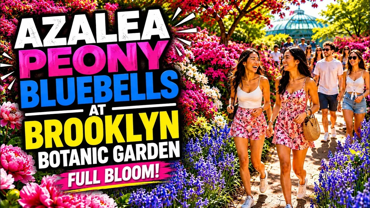 Brooklyn Botanic Garden Spring Walk 2026 🌸 Azaleas, Peonies & Bluebells - Brooklyn New York City thumbnail
