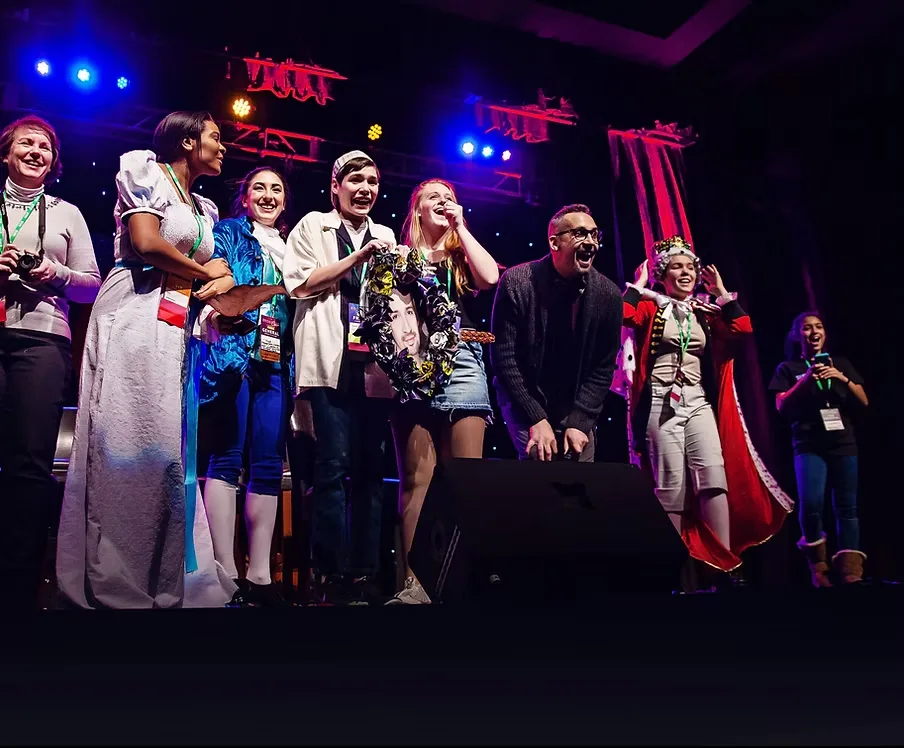 Broadway performers and fans gather during BroadwayCon 2024 in Midtown Manhattan