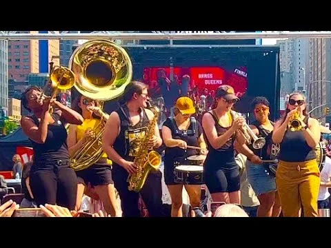 Brass Queens Win the Riders’ Choice Award 2023 - Gov Hochul’s Announcement in Times Square NYC thumbnail