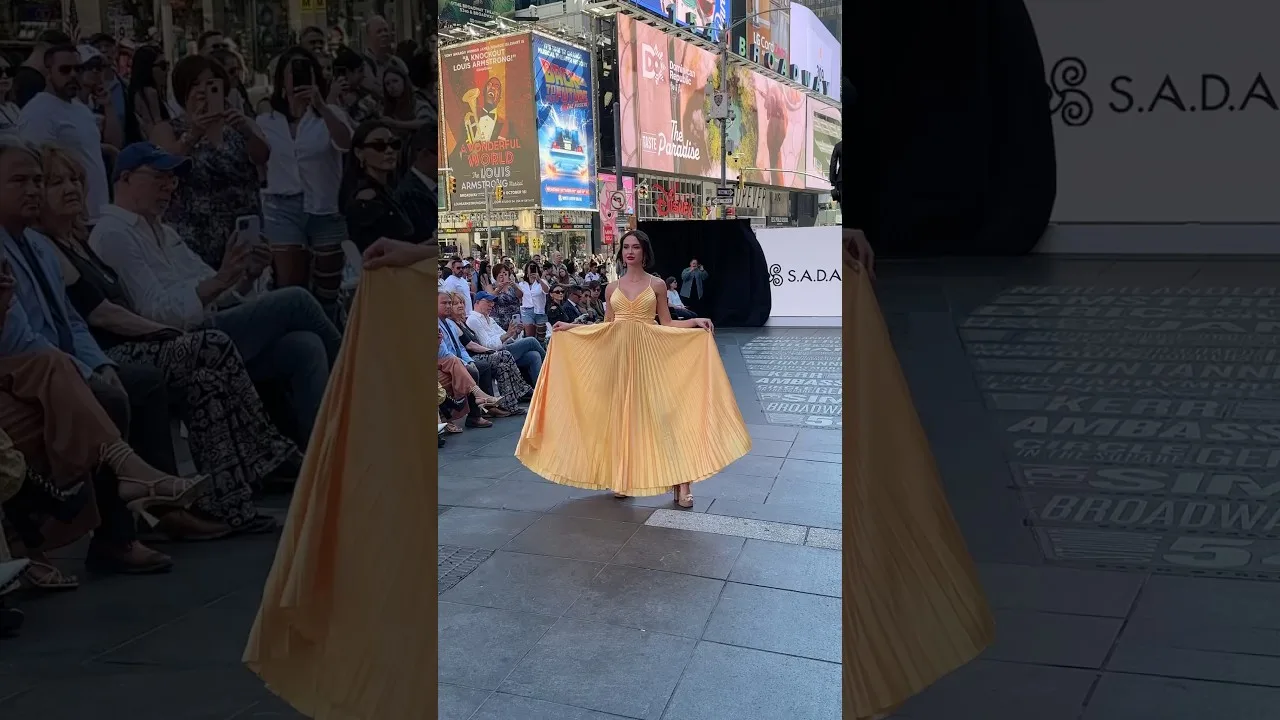 Gorgeous Models Taking Center Stage at Times Square Fashion Show New York City thumbnail