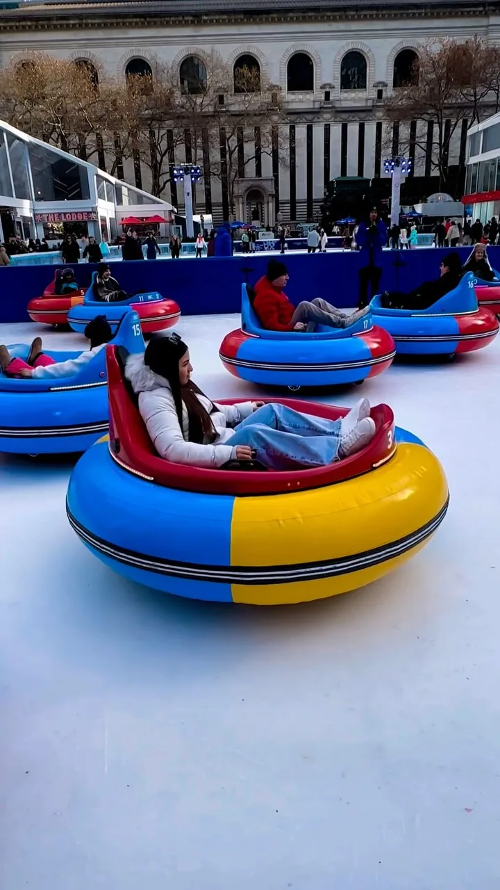 🎉 Bumper Cars on Ice have returned to Bryant Park @bryantparknyc Instagram preview