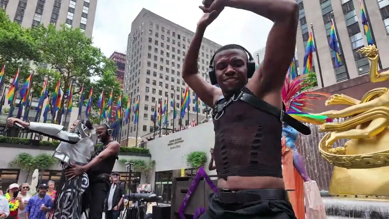 Daybreakers Silent Disco Party Rockefeller Center New York City June 5, 2024 thumbnail