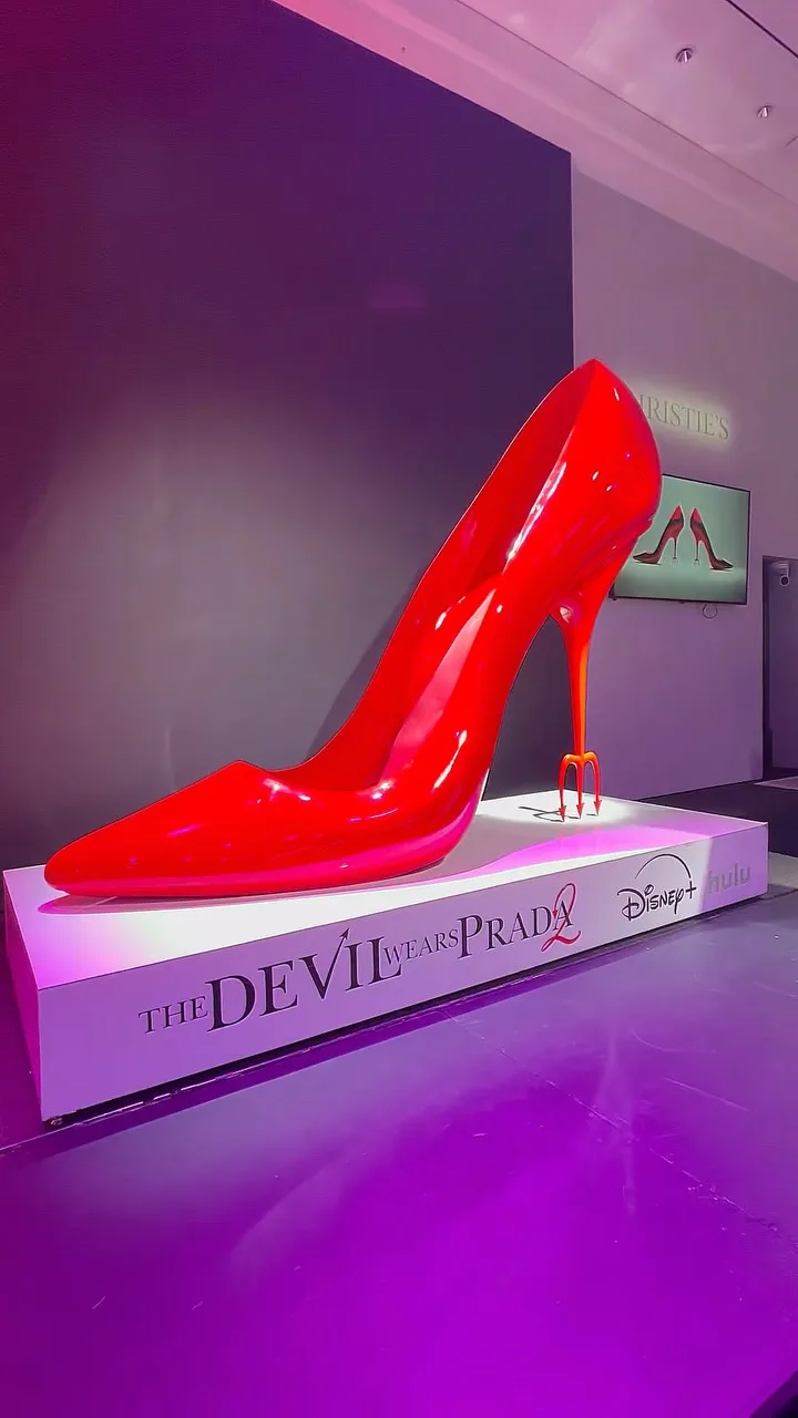 The devil came to Christie’s. 👠 Instagram preview