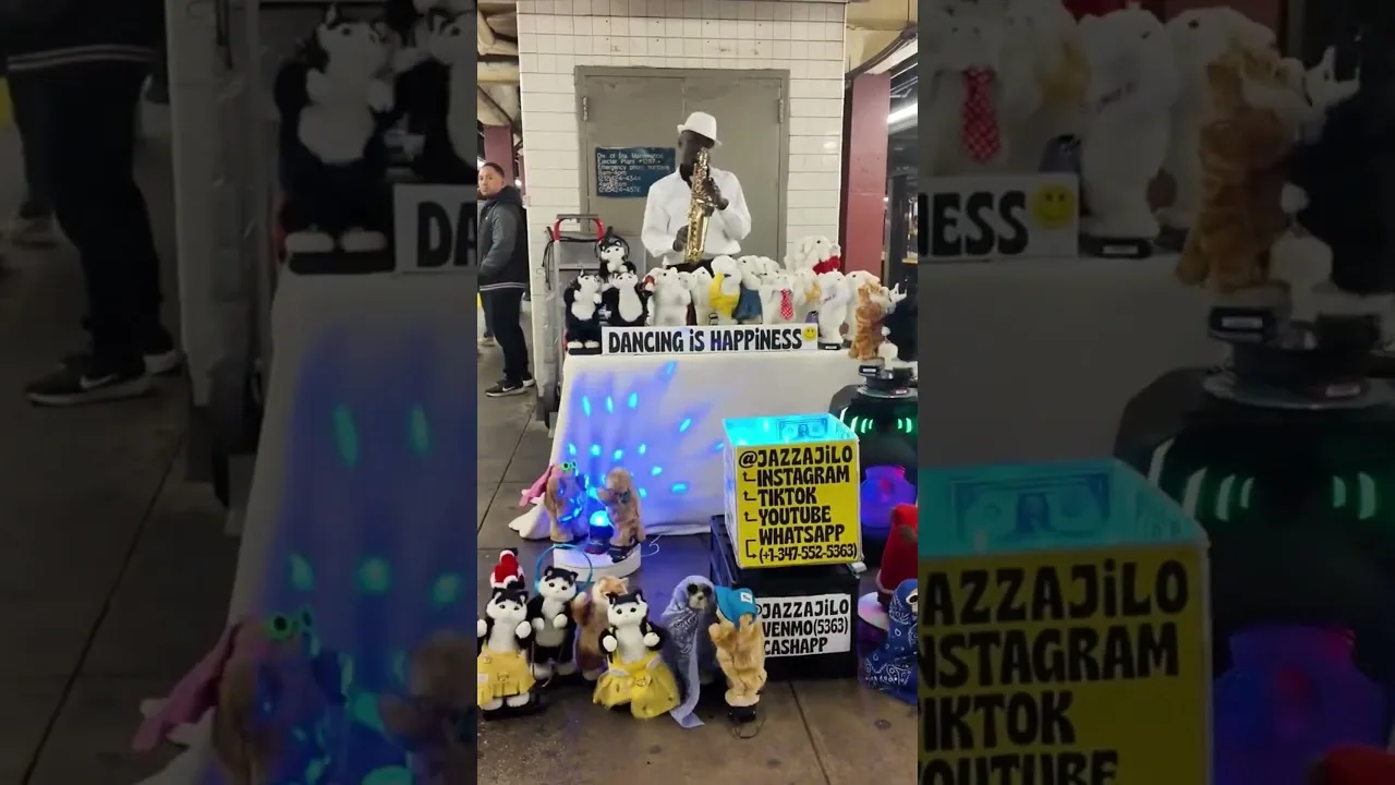John Ajilo Jazz Rockefeller Center Train Station Midtown Manhattan New York City thumbnail