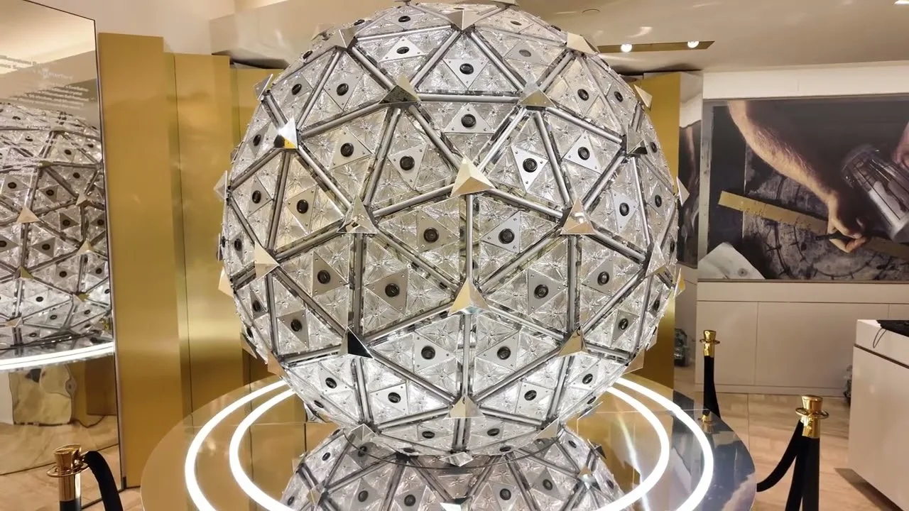 Waterford Crystal Times Square Ball at Macys Herald Square New York City thumbnail