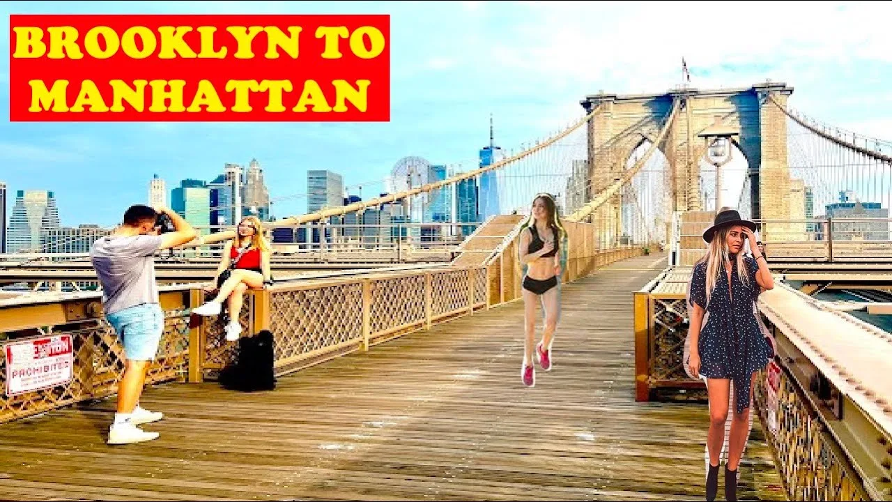 4K⁶⁰ NYC Sights & Sounds Tour - Brooklyn to Manhattan, Brooklyn Bridge - New York City - Aug. '23 thumbnail