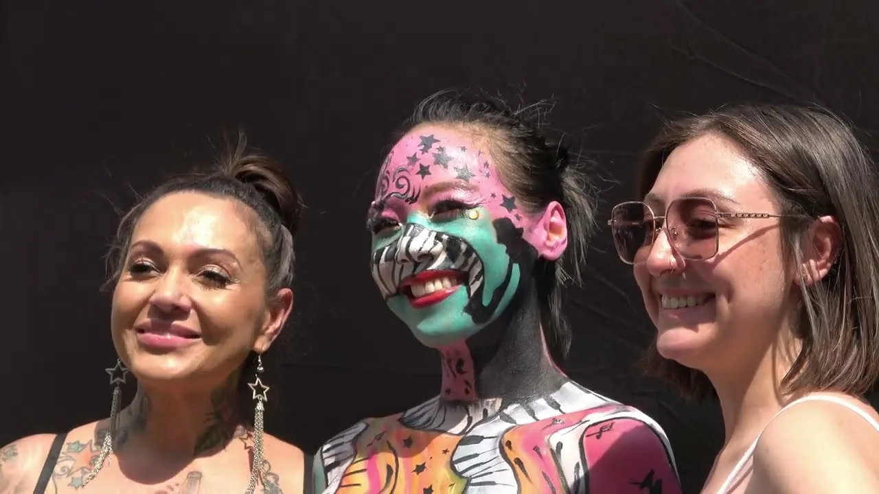 Full Body Painting Day - Human Connection Arts - Andy Golub - End of an Epoch - Union Square, NYC thumbnail