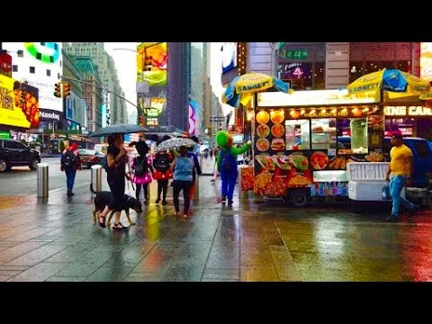 New York City Exploring Friday Morning - Rain, 42nd Street #nyc (July 21, 2023) thumbnail