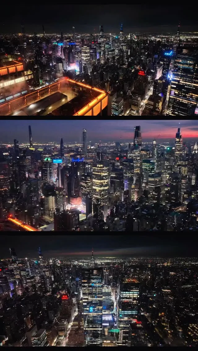 🌅✨ Witnessing one of the most breathtaking and beautiful sunrises at 6 AM in extreme cold weather from the highest outdoor observation deck in the Western Hemisphere, located on the 100th floor of the 30 Hudson Yards skyscraper. This vantage point offers stunning 360-degree views of the city. A huge
