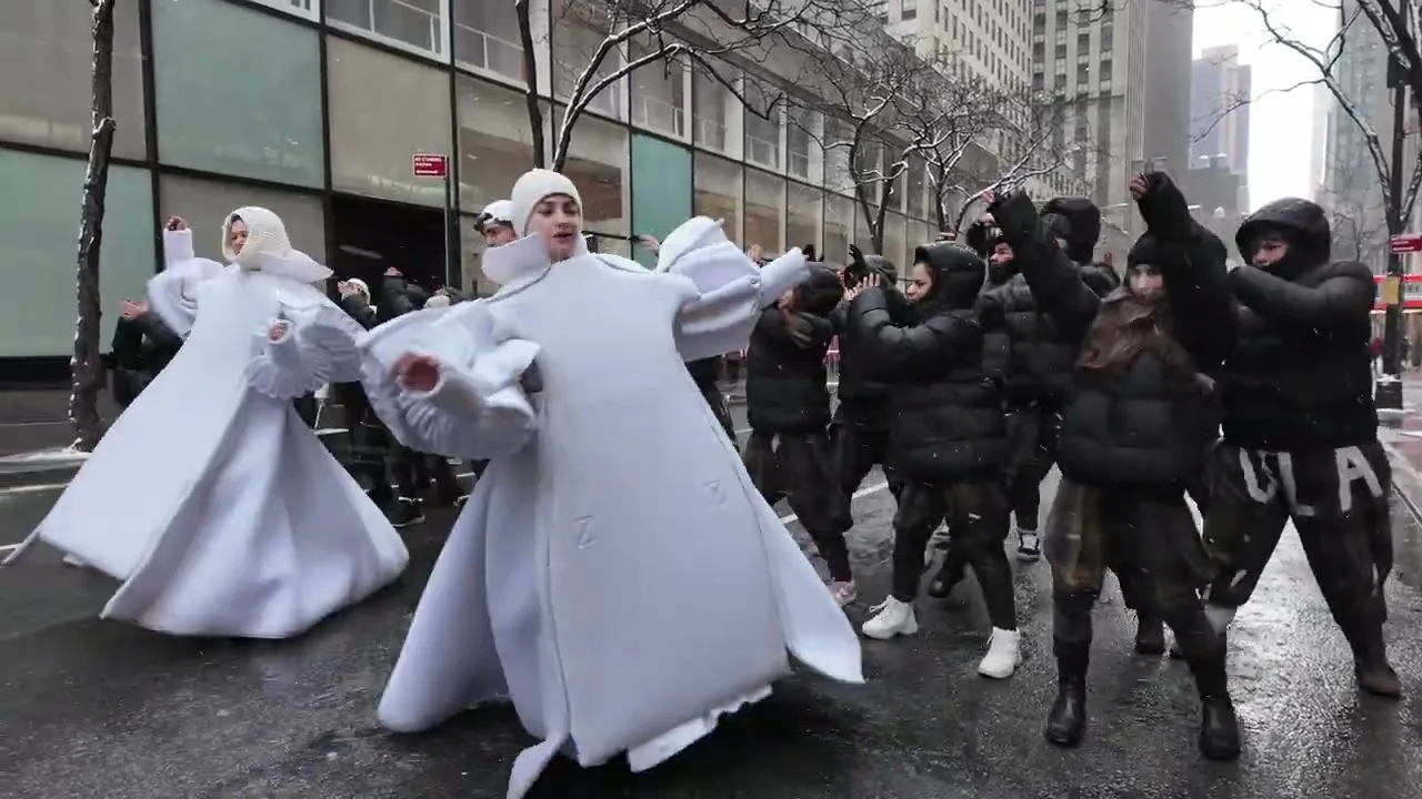 Czech Holiday Group Performance Snow Day Rockefeller Center Midtown Manhattan Snow Day New York City thumbnail