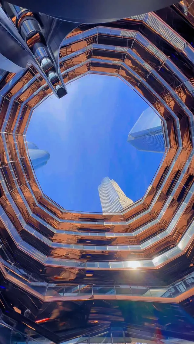 The Vessel at @hudsonyards is a 150-foot landmark by Thomas Heatherwick, featuring 154 staircases and stunning skyline views #TheVessel #HudsonYards #NYC #ThenakedNYC #Architecture Instagram preview