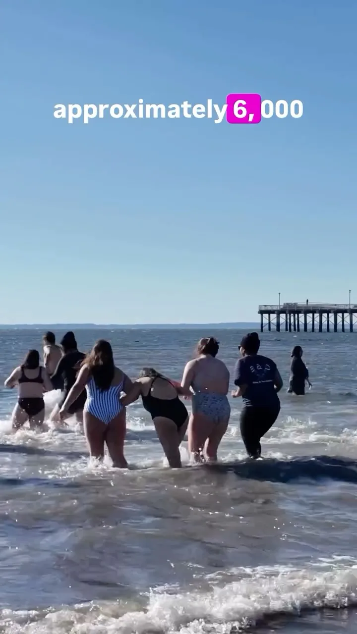 The Coney Island Polar Bear Plunge in Freezing Temps on New Year’s Day #coneyisland #polarbear #newyears #winter #nyc Instagram preview