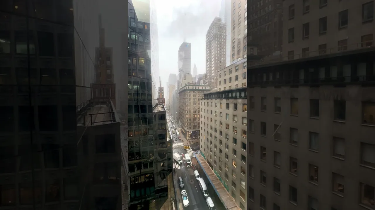 Snow Day Rockefeller Center Midtown Manhattan Snowy Day New York City thumbnail
