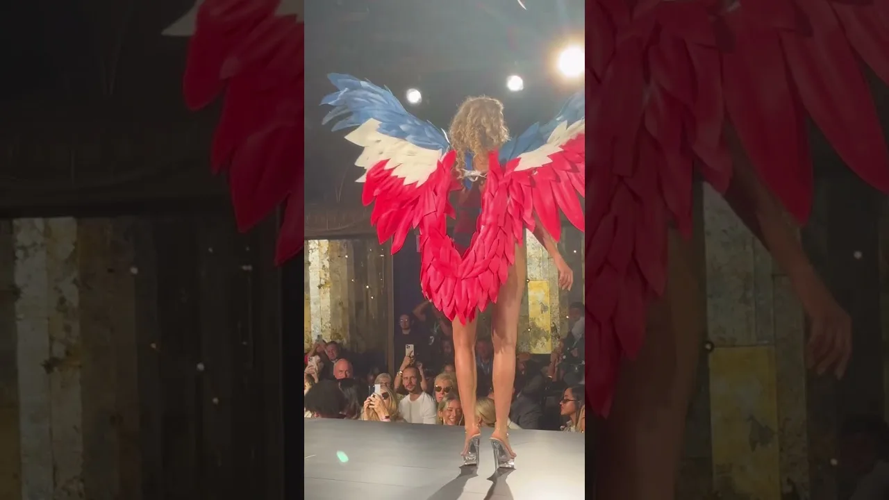 Runway7 New York Fashion Week Aerial Hoop Acrobat Sony Hall New York City thumbnail