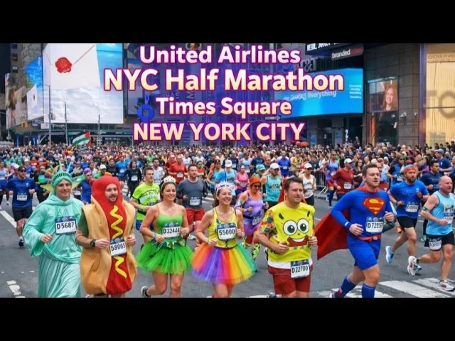 Mar. 15, 2026 - United Airlines NYC Half Marathon Times Square New York City thumbnail