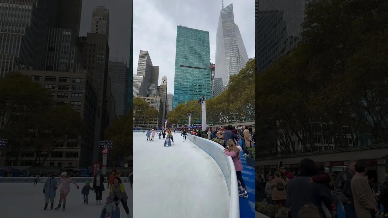 Bryant Park Ice Skating Rink New York City thumbnail