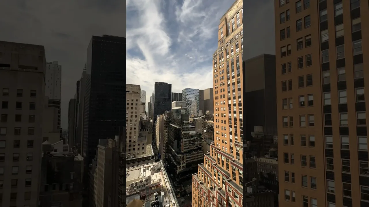 New York City Dimmed Concrete Jungle During Partial Solar Eclipse April 8 2024 #nyc thumbnail