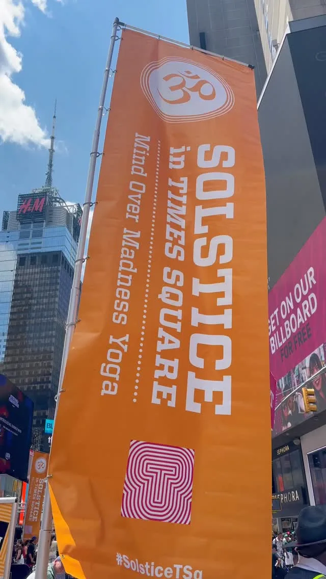 🌞🧘 Solstice Yoga in Times Square Instagram preview