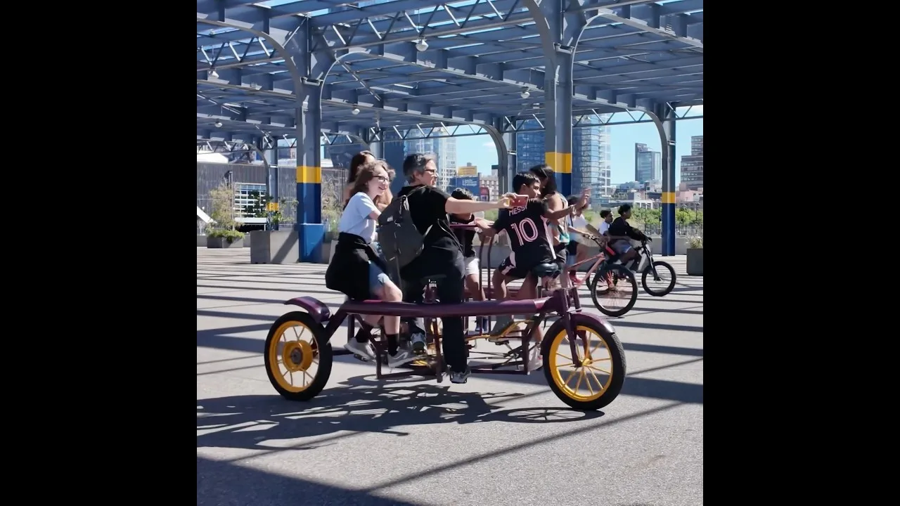 The NYC Unicycle Festival Unifest by Bindlestiff Family Cirkus Pier 76 Manhattan New York City thumbnail