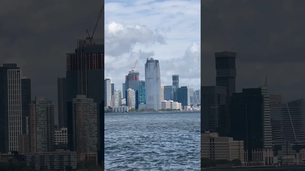 Jersey City New Jersey Skyline as Seen from Lower Manhattan New York City thumbnail