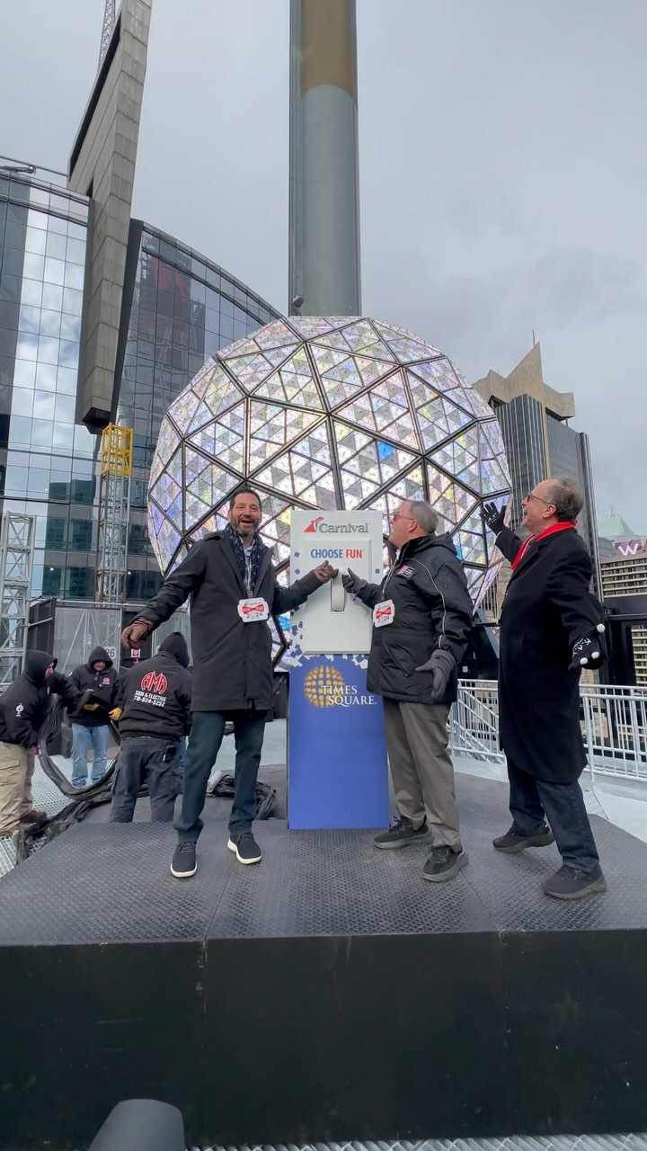 Times Square Ball Test Drop Atop One Times Square One @timessquarenyc Instagram preview
