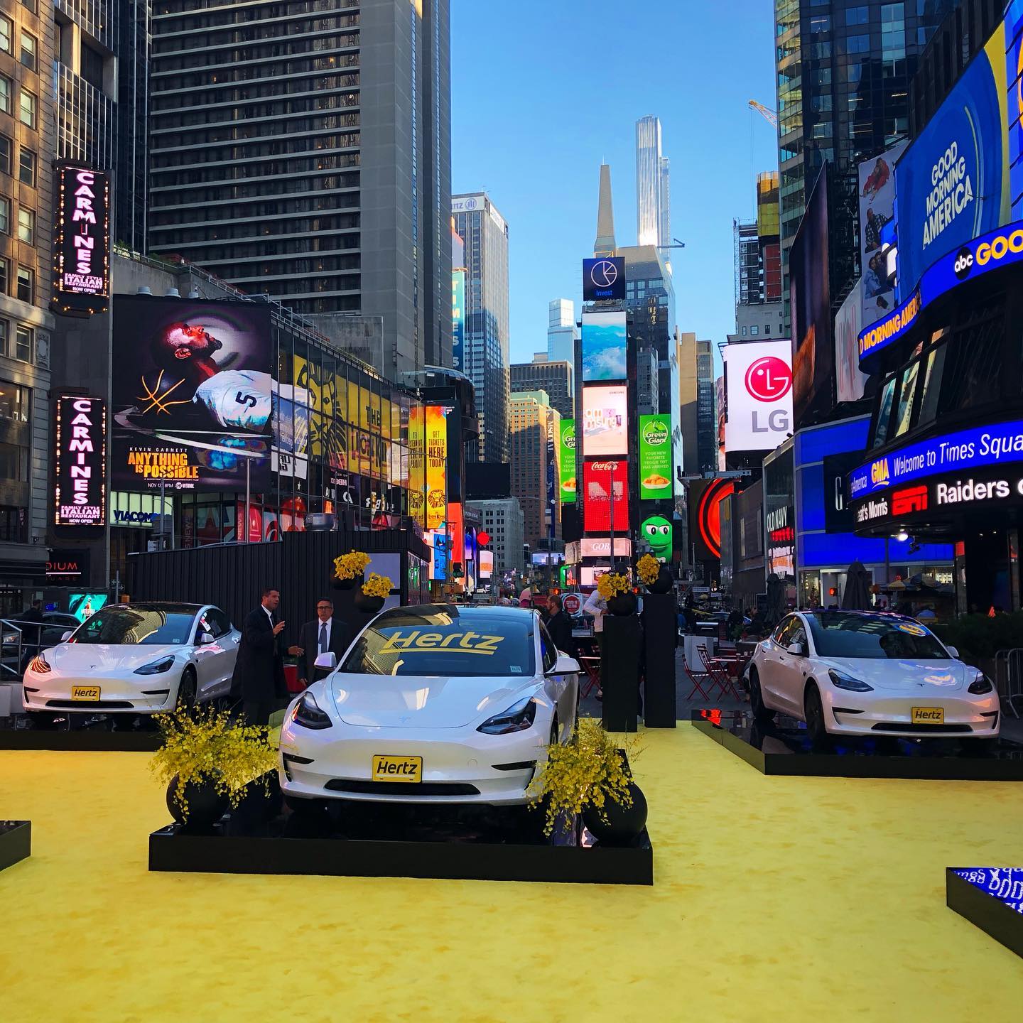 #hertz displays its #teslamodel3 fleet in an electric show of force Instagram preview