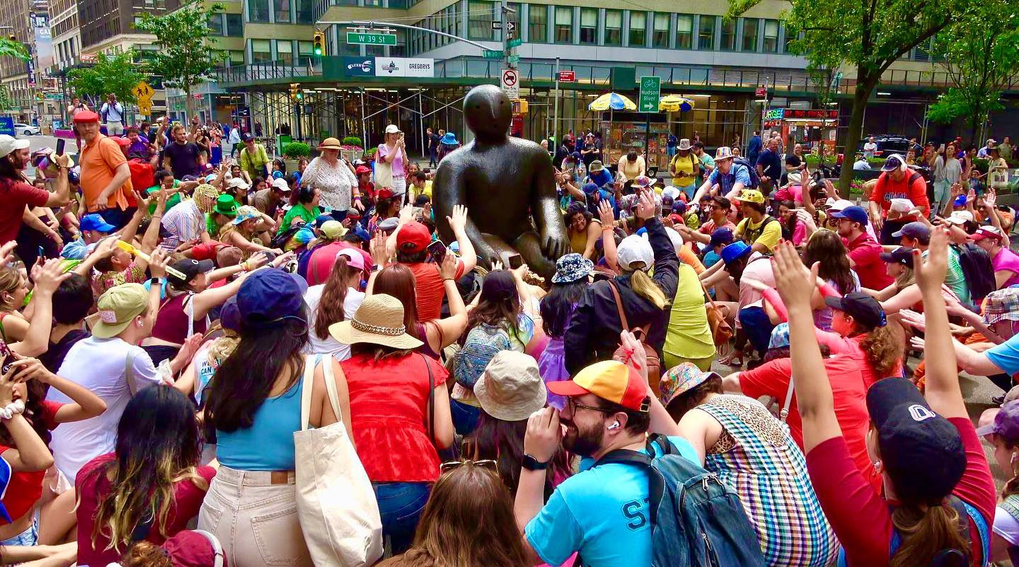 Worshipping the #statue with @improvevery Instagram preview
