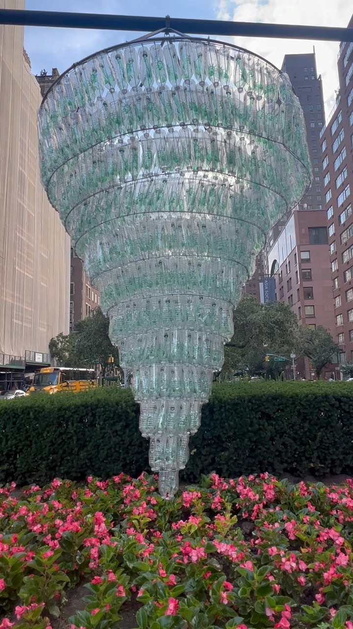 Hanging Chandeliers Above Park Avenue by Willie Cole Willie Cole Instagram preview