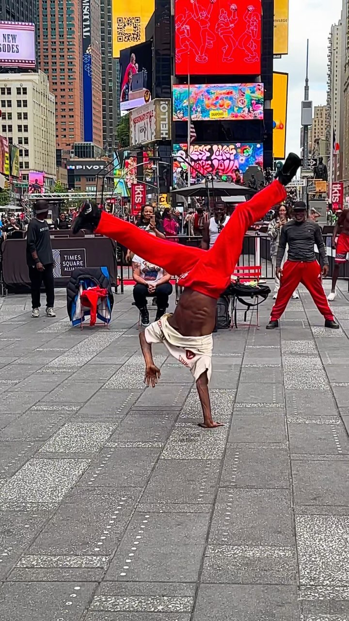 ✨Its Showtime Breakdancing Crew Lighting Up Times Square Instagram preview
