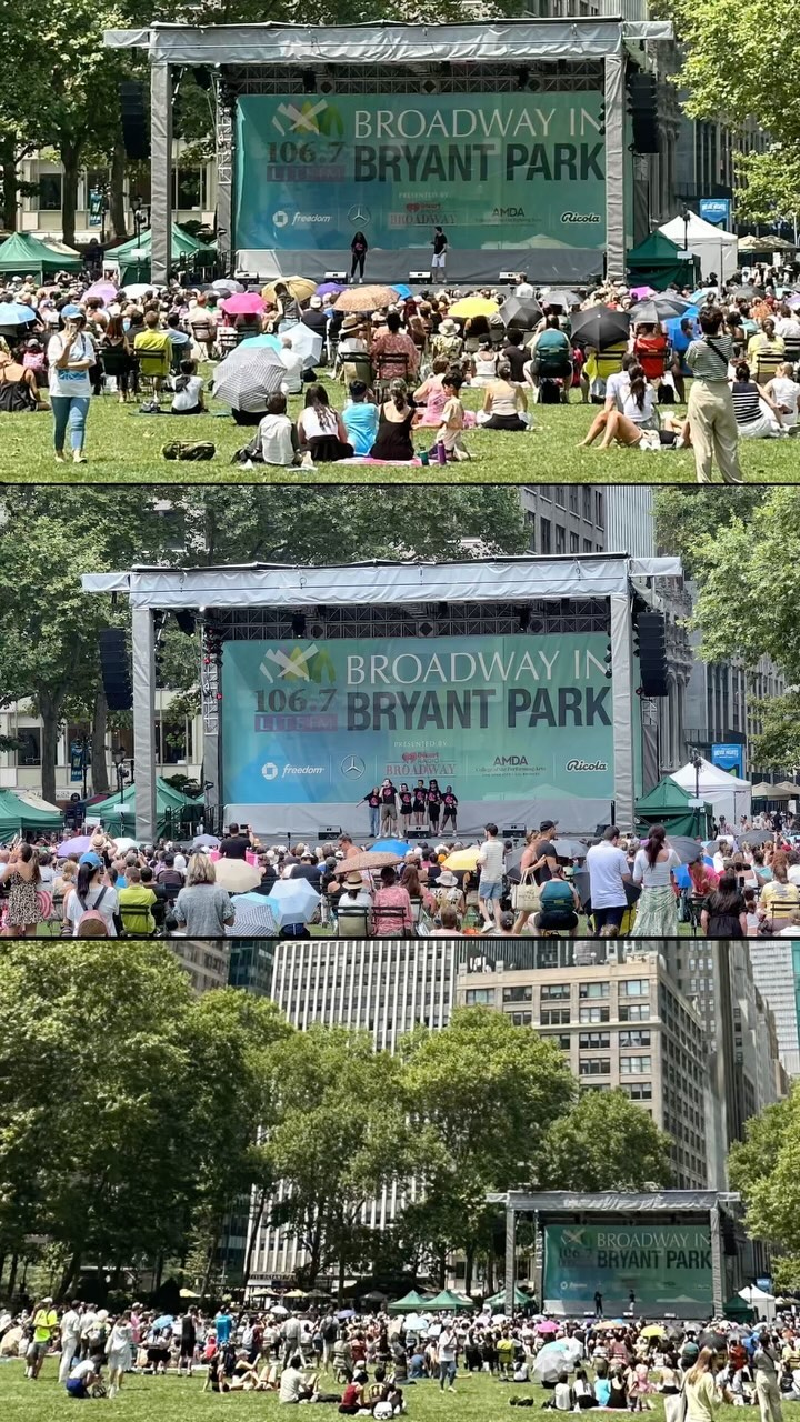 🎭✨ The Cast of Broadway musical & Juliet in Bryant Park @bryantparknyc @andjulietbway Instagram preview