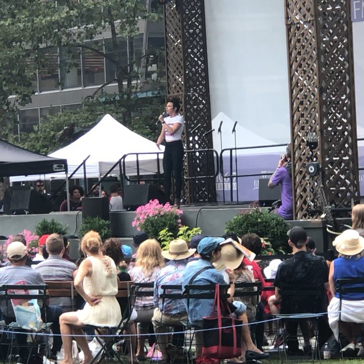 Tootsie (@tootsiemusical ) - Katerina Papacostas ( @kpaxacostas ) - Bryant Park ( @bryantparknyc ) Instagram preview