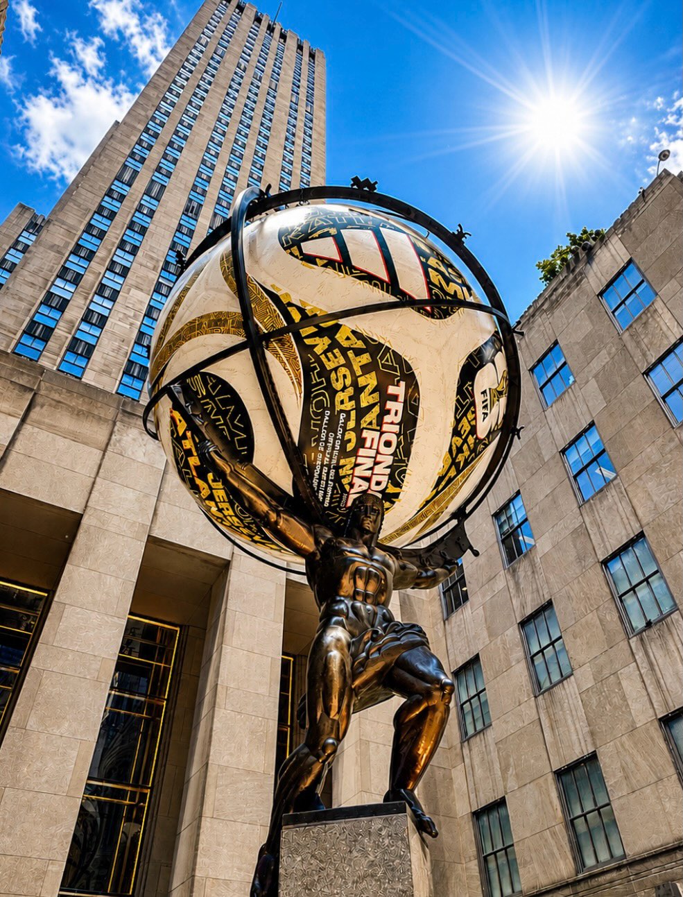 Rockefeller Center is the main World Cup fan hub in #nyc #rockefellercenter #fifaworldcup #fifaworldcup2026 #fan Instagram preview