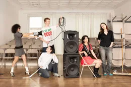 Pageant cofounders Sharleen Chidiac, Owen Prum, Jade Manns, Alexa West, and Lili Dekker. Photo: Renée Paule. Courtesy Pageant