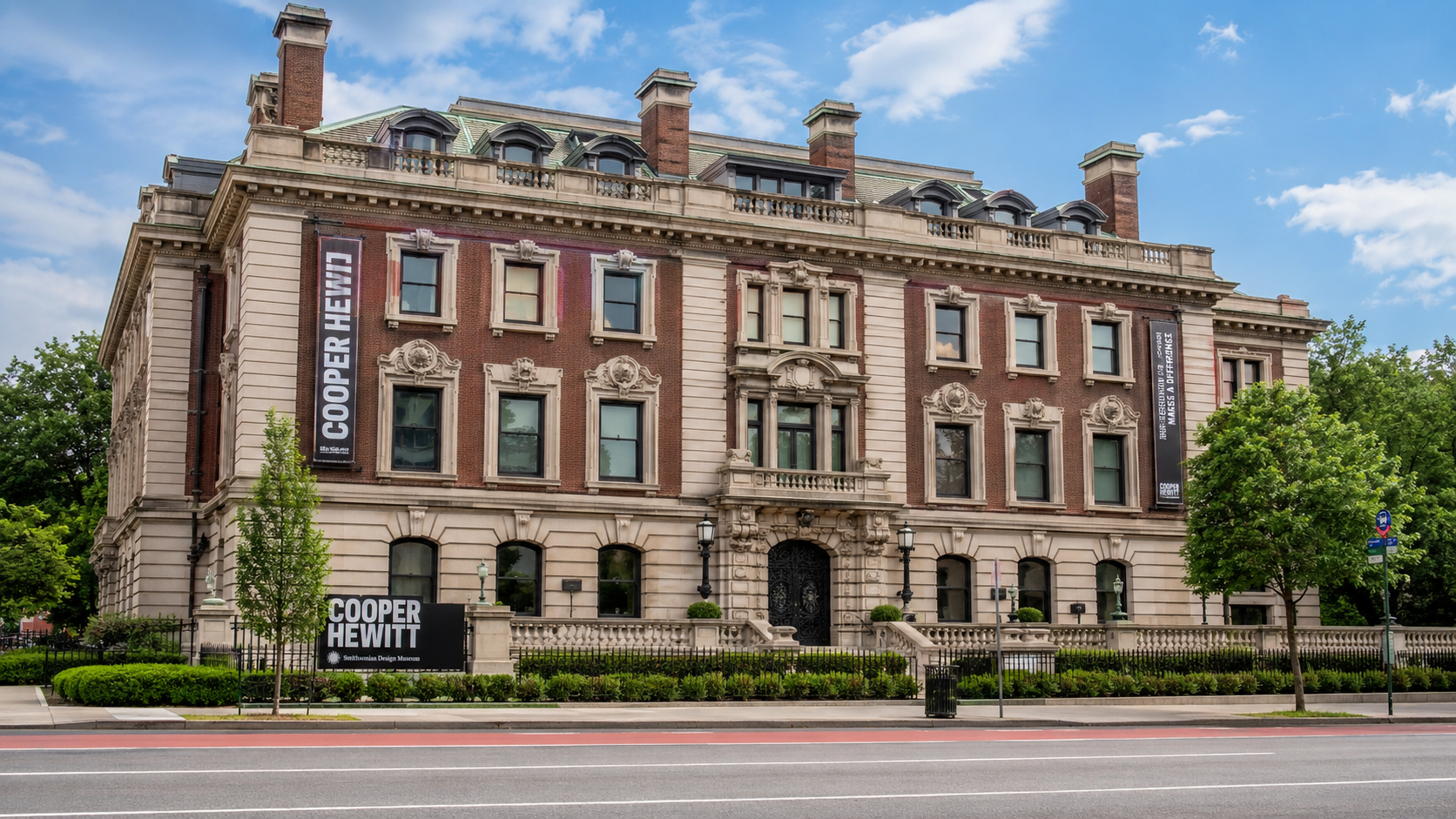 Cooper Hewitt, Smithsonian Design Museum exterior on Fifth Avenue