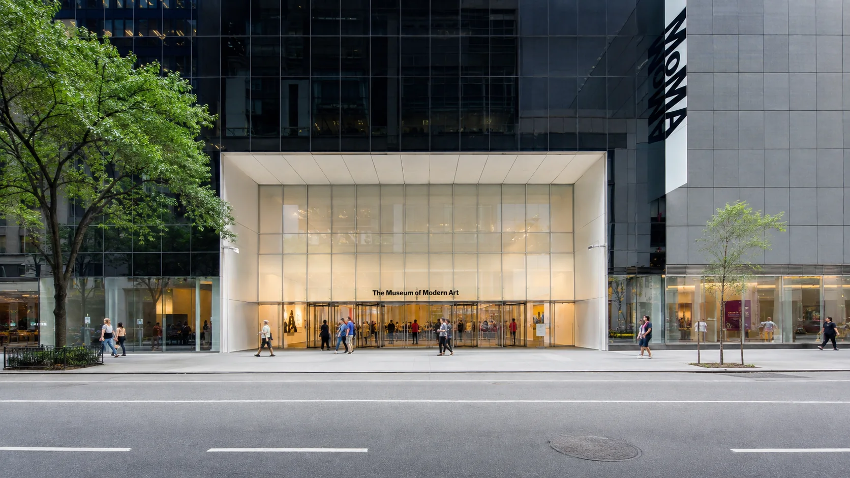Museum of Modern Art entrance on West 53rd Street