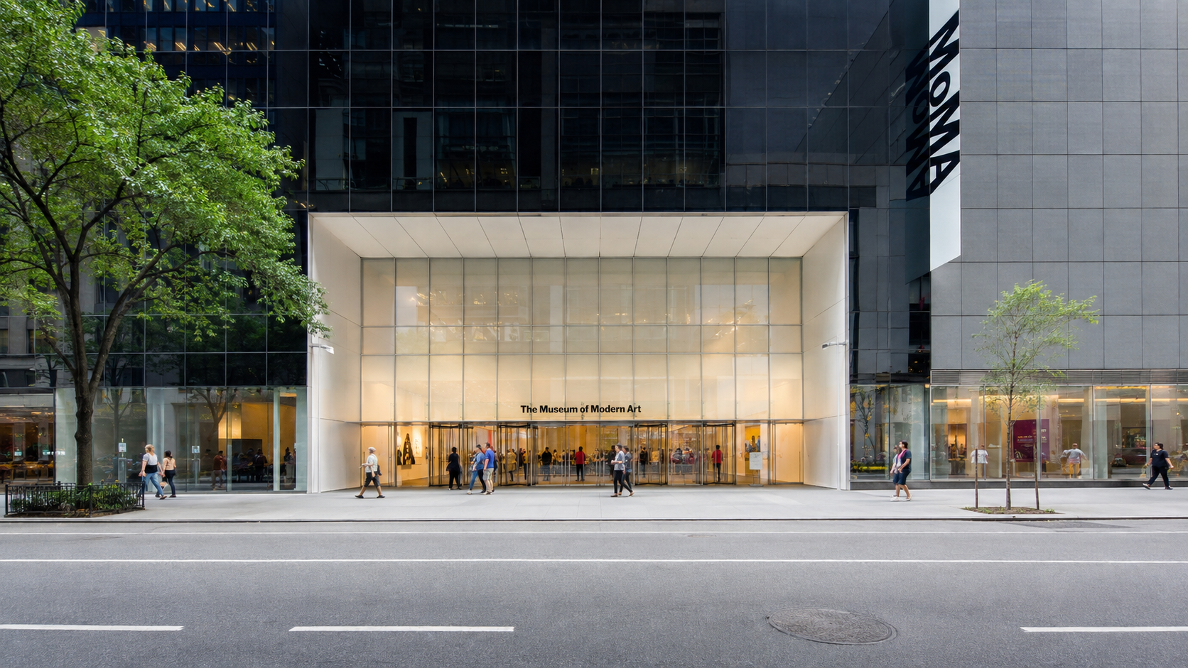 Museum of Modern Art entrance on West 53rd Street