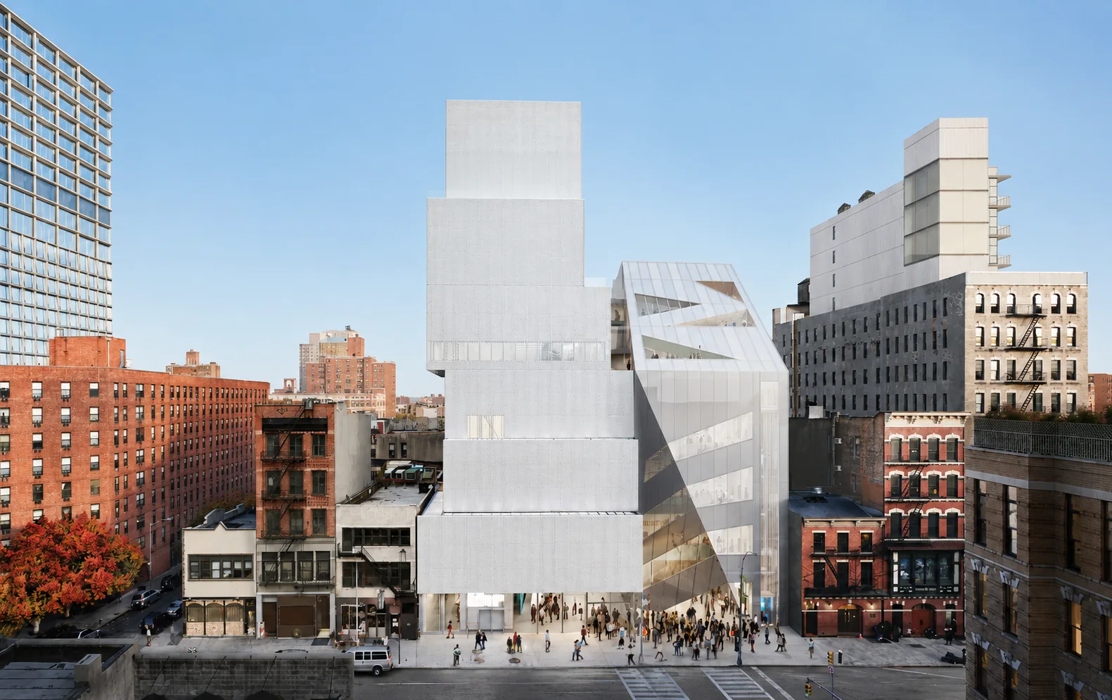 New Museum exterior on the Bowery
