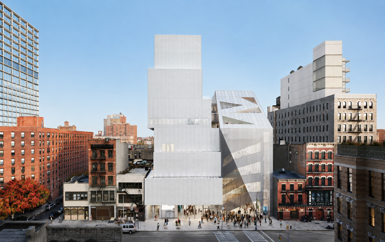 New Museum exterior on the Bowery